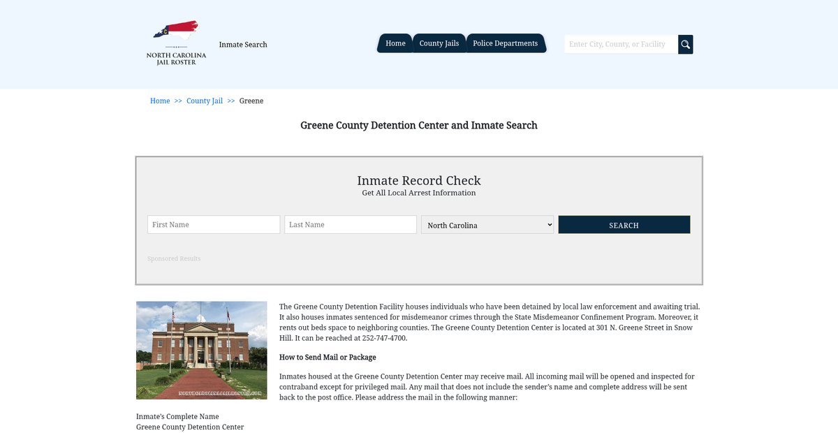 Preview of northcarolinajailroster.com