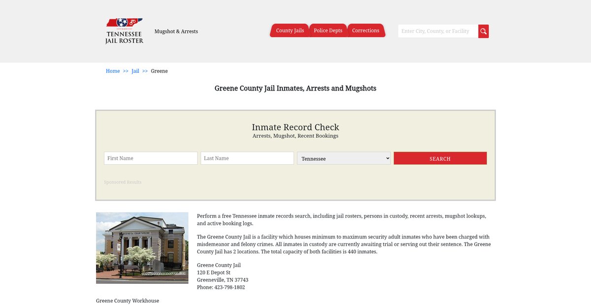 Preview of tennesseejailroster.com