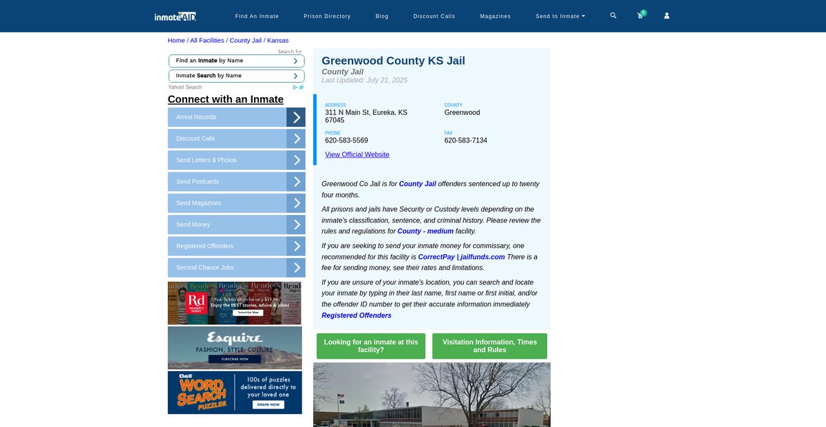 Preview of inmateaid.com