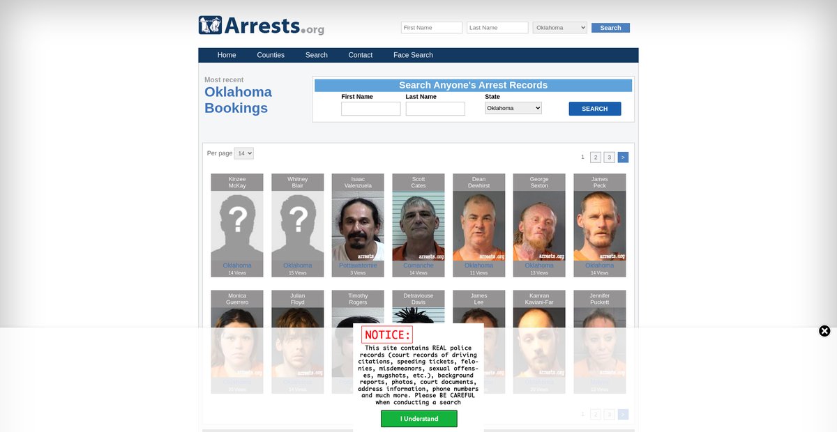 Preview of oklahoma.arrests.org