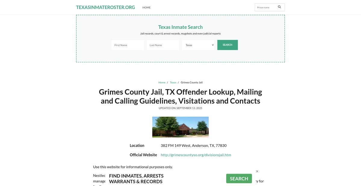 Preview of texasinmateroster.org