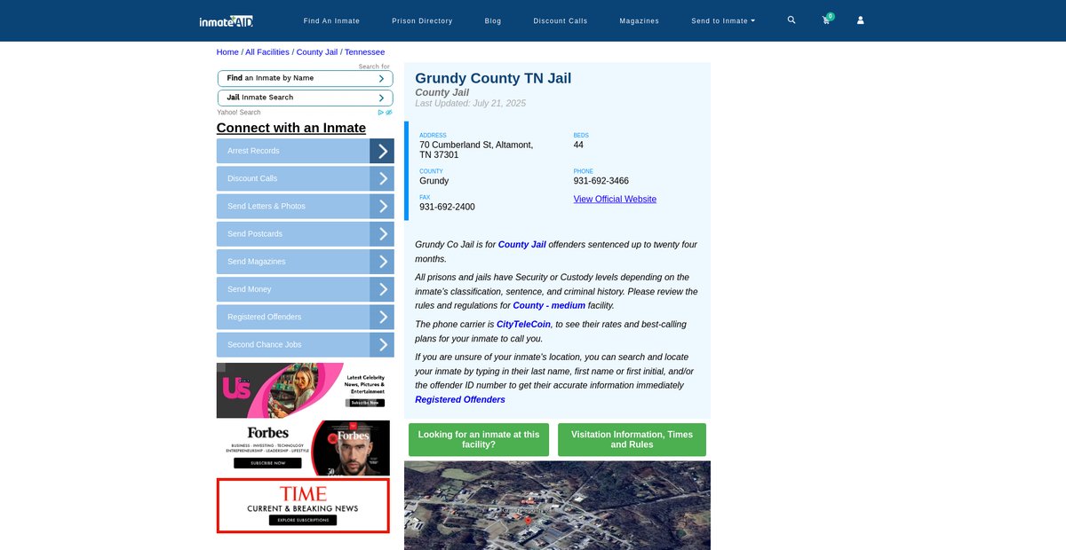 Preview of inmateaid.com