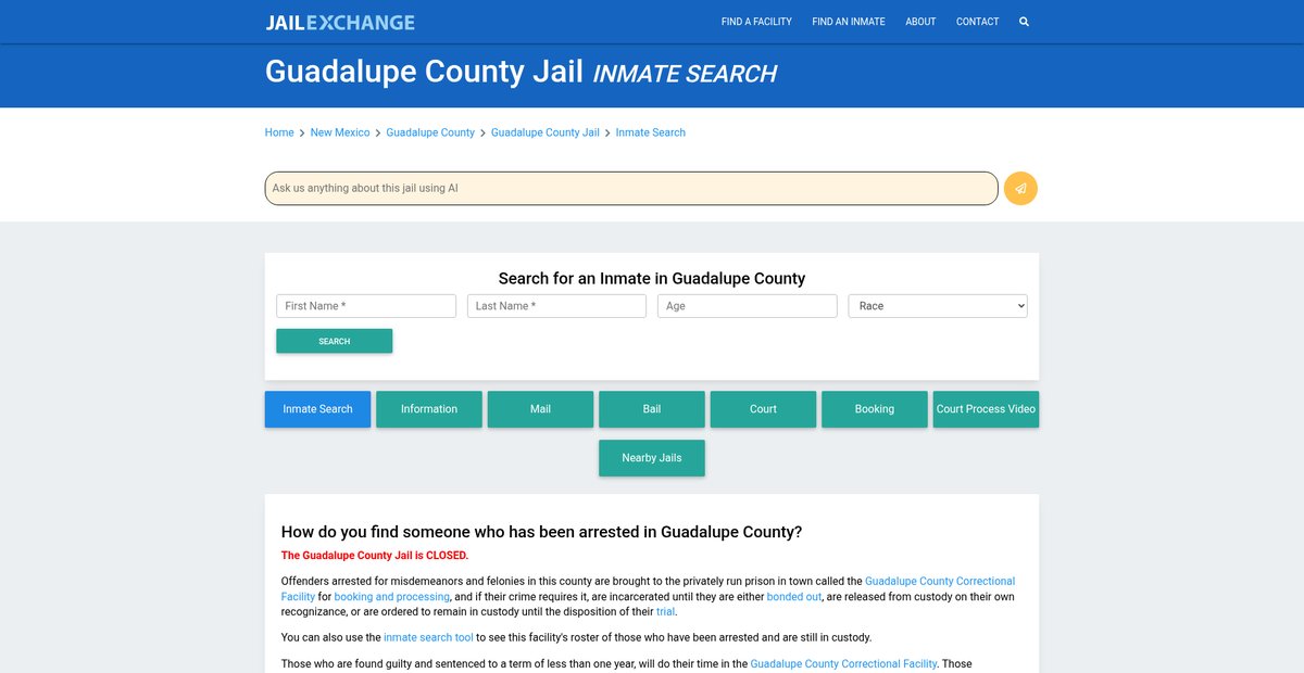 Preview of jailexchange.com