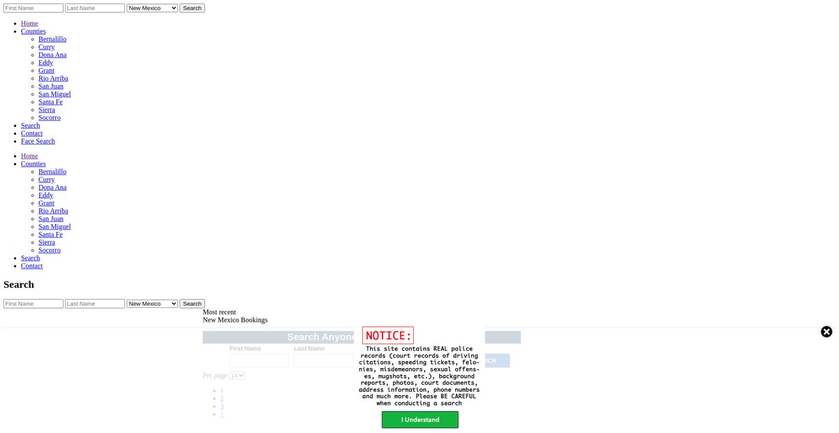 Preview of newmexico.arrests.org