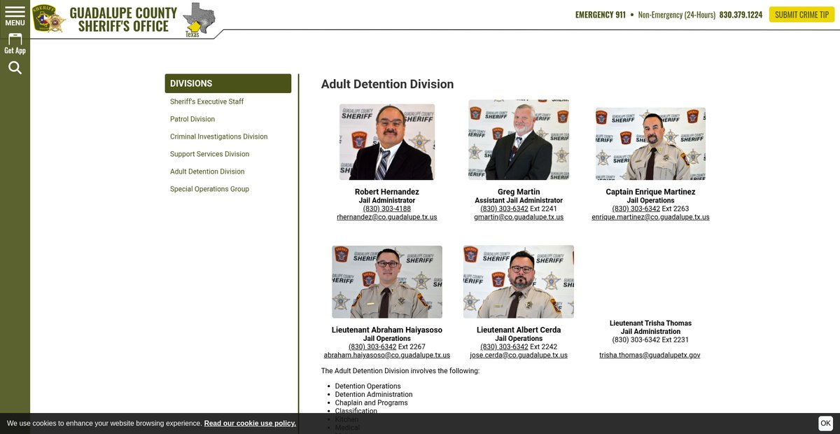 Preview of guadalupecountysherifftx.org