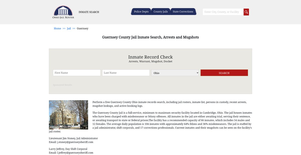 Preview of ohiojailroster.com