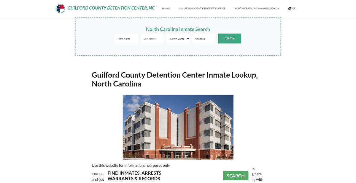 Preview of guilfordcountydetentionnc.org