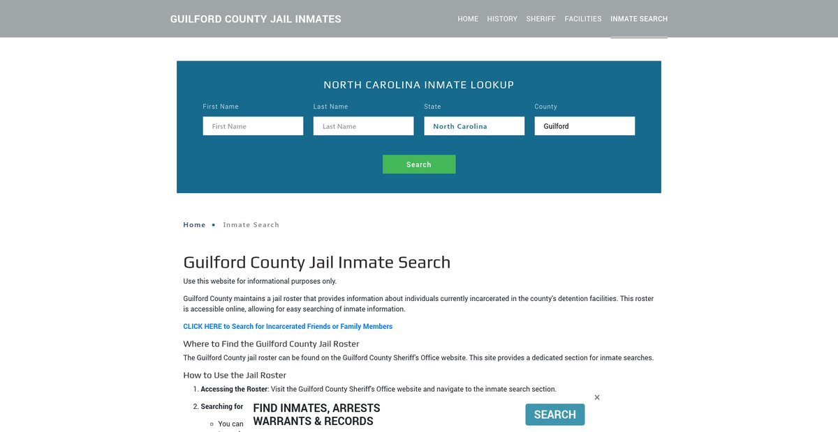 Preview of guilfordjailroster.org