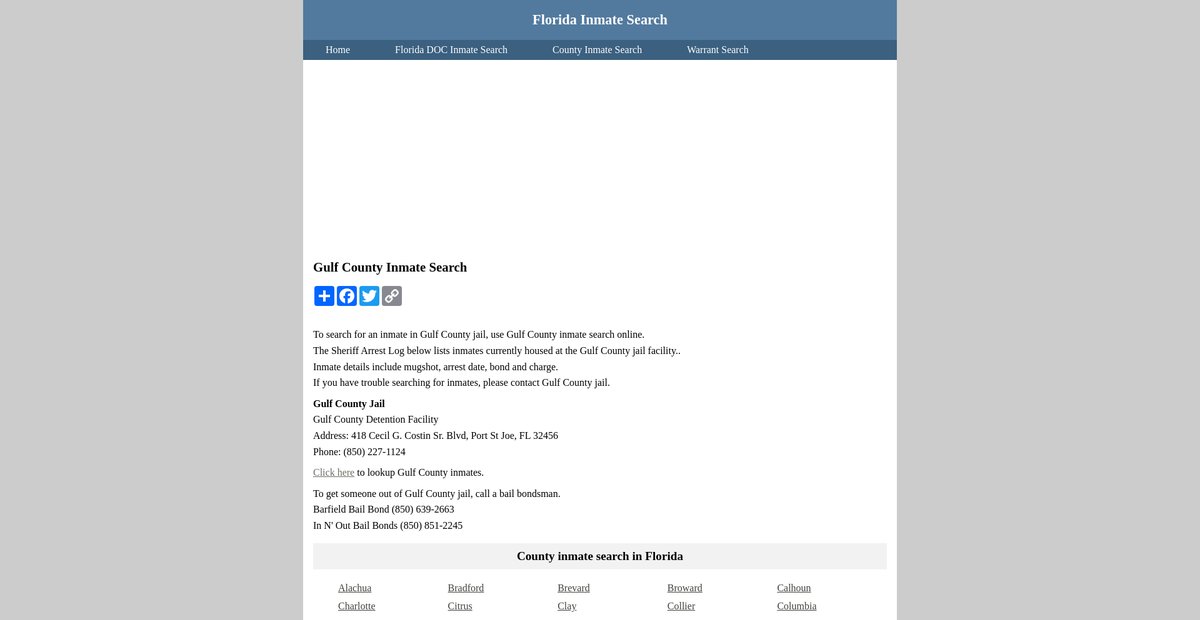 Preview of inmatesearchflorida.org