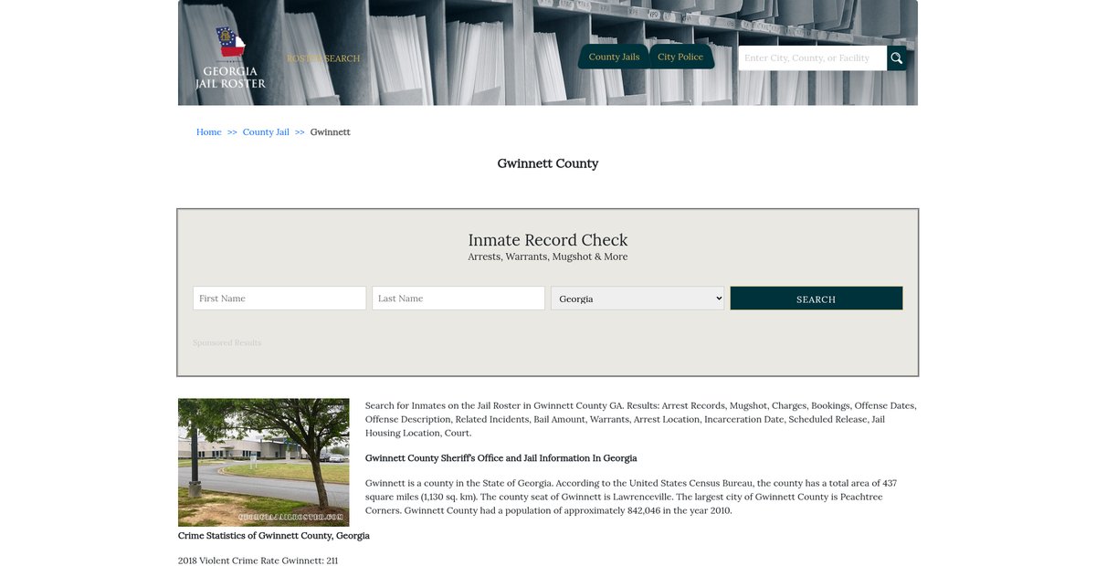Preview of georgiajailroster.com