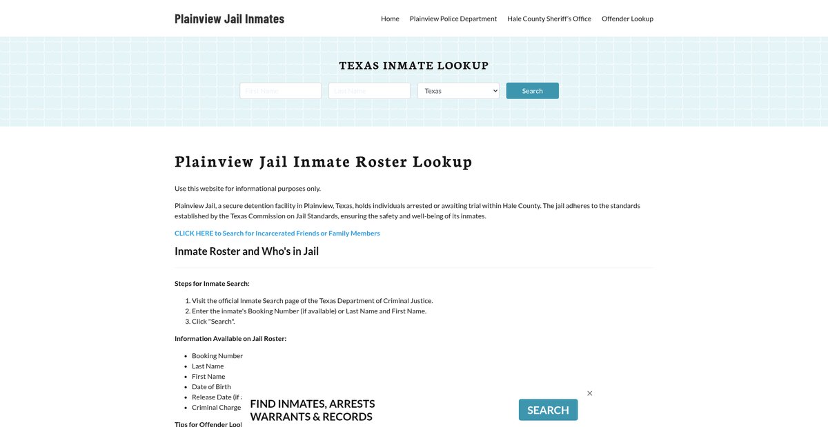Preview of plainviewjail.org