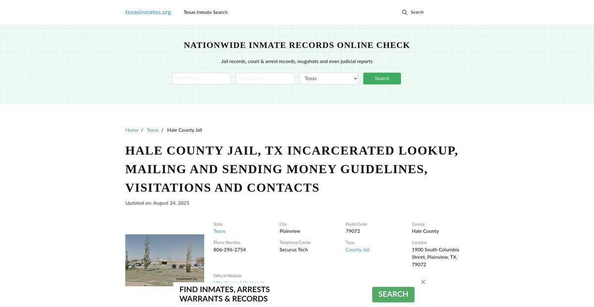 Preview of texasinmates.org