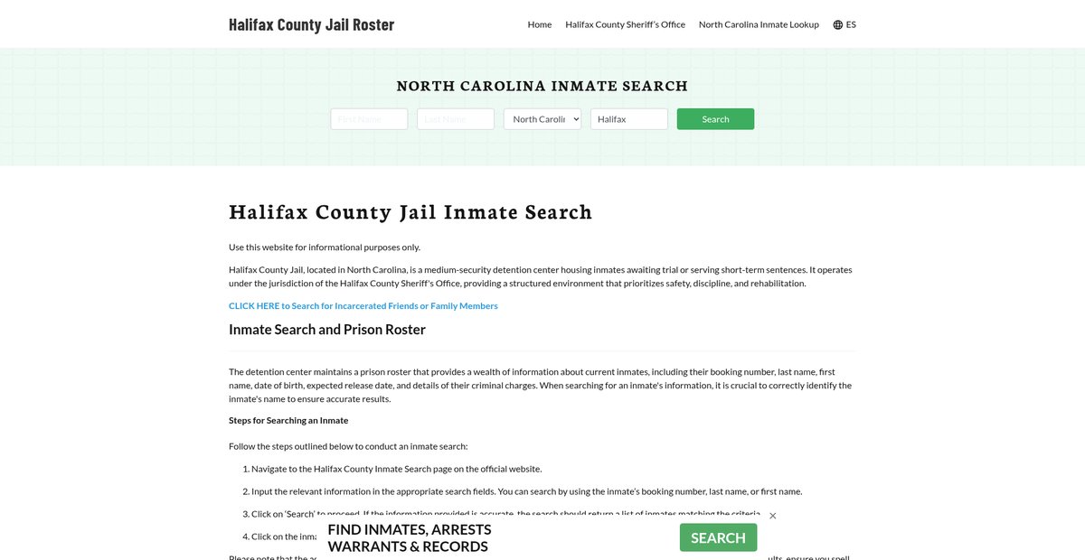 Preview of halifaxcountyjail.org