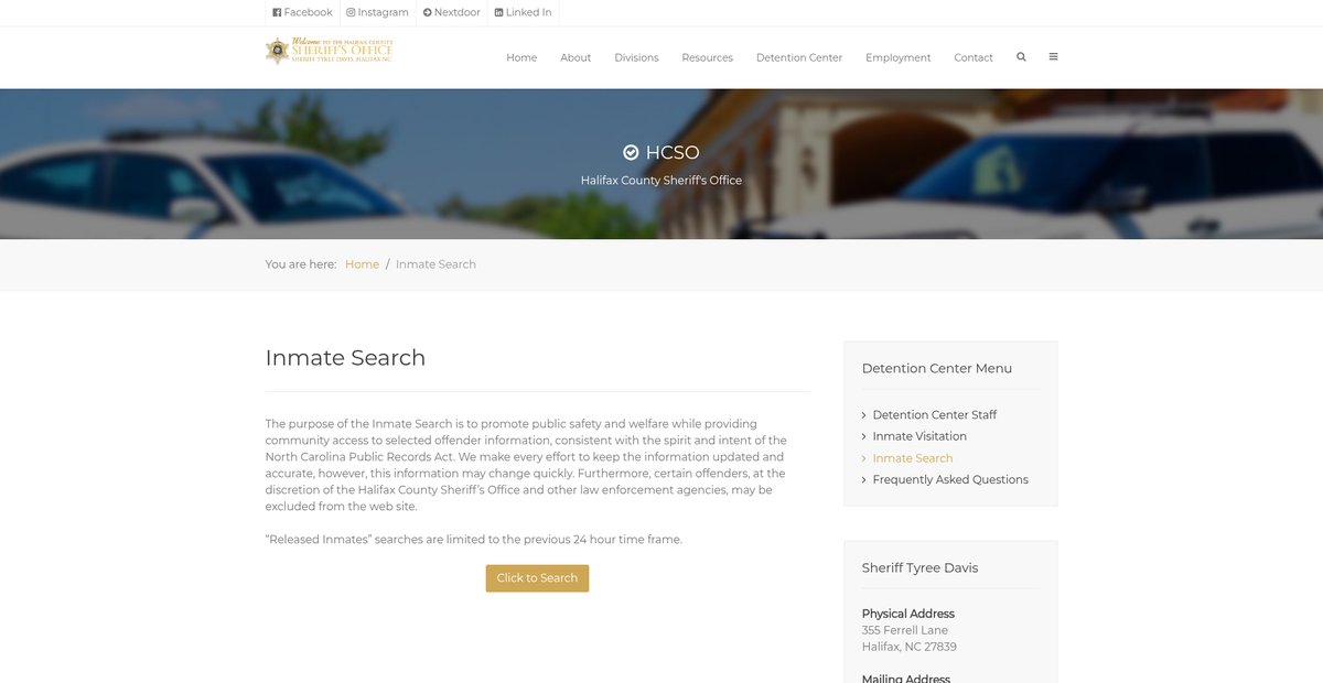 Preview of halifaxncsheriff.com