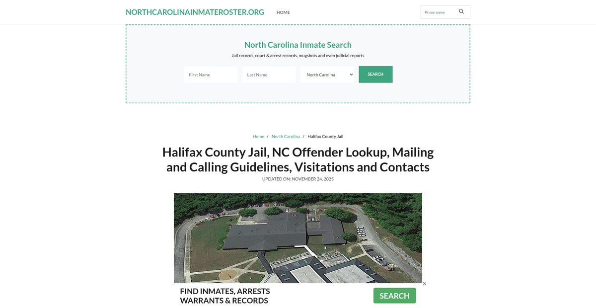 Preview of northcarolinainmateroster.org