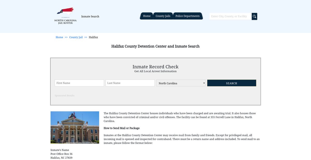 Preview of northcarolinajailroster.com