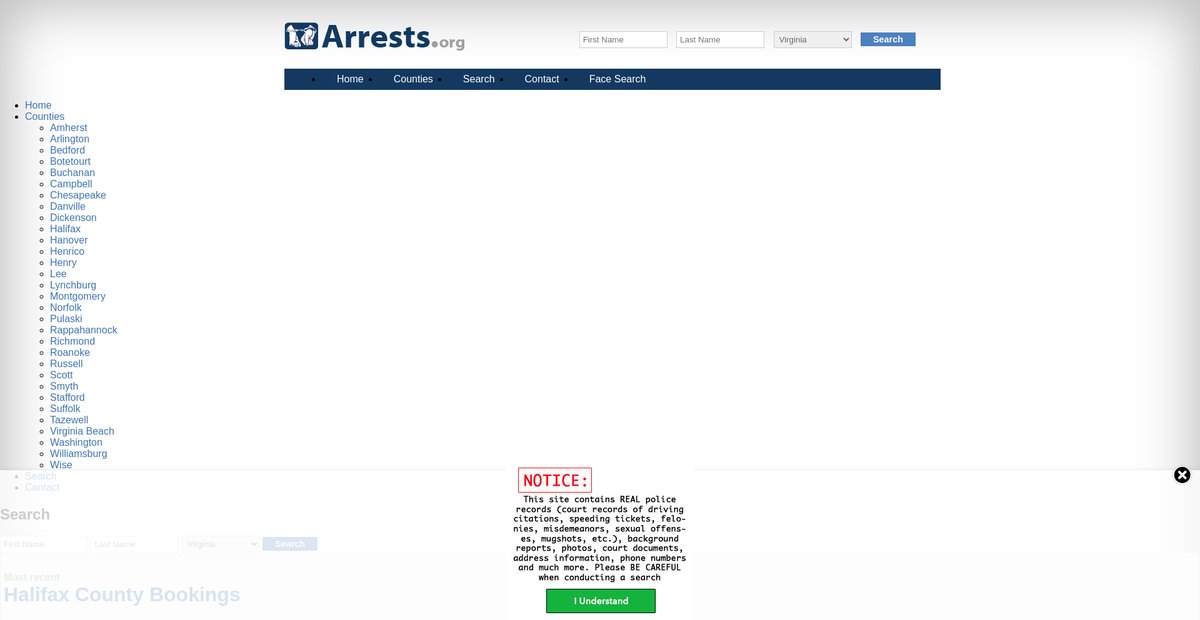 Preview of virginia.arrests.org