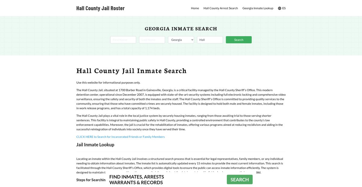 Preview of hallcountyjail.org
