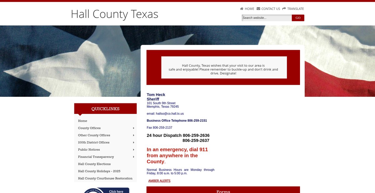Preview of co.hall.tx.us