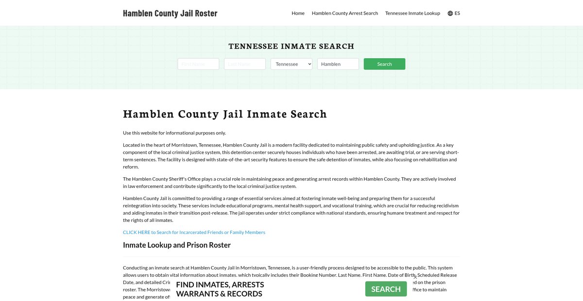 Preview of hamblencountyjail.org