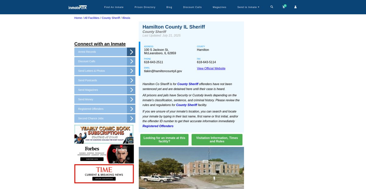 Preview of inmateaid.com