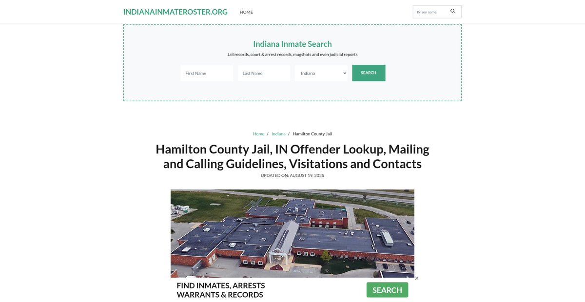 Preview of indianainmateroster.org