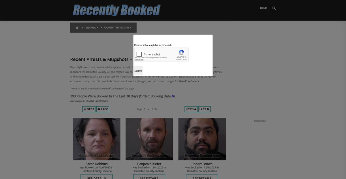 Preview of recentlybooked.com