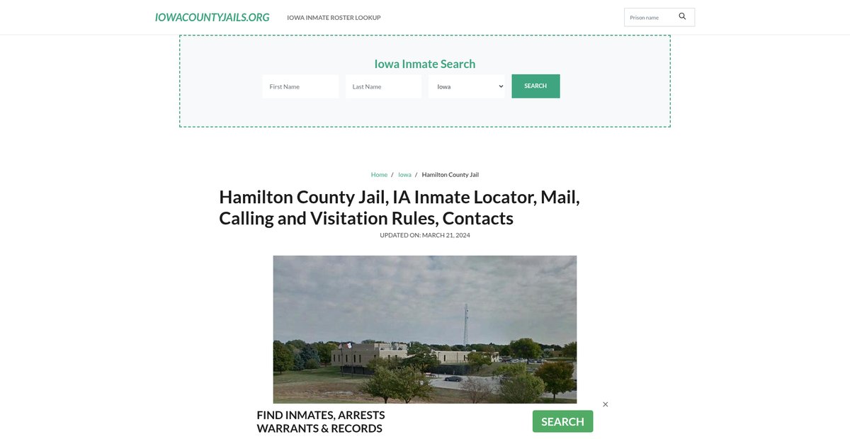 Preview of iowacountyjails.org