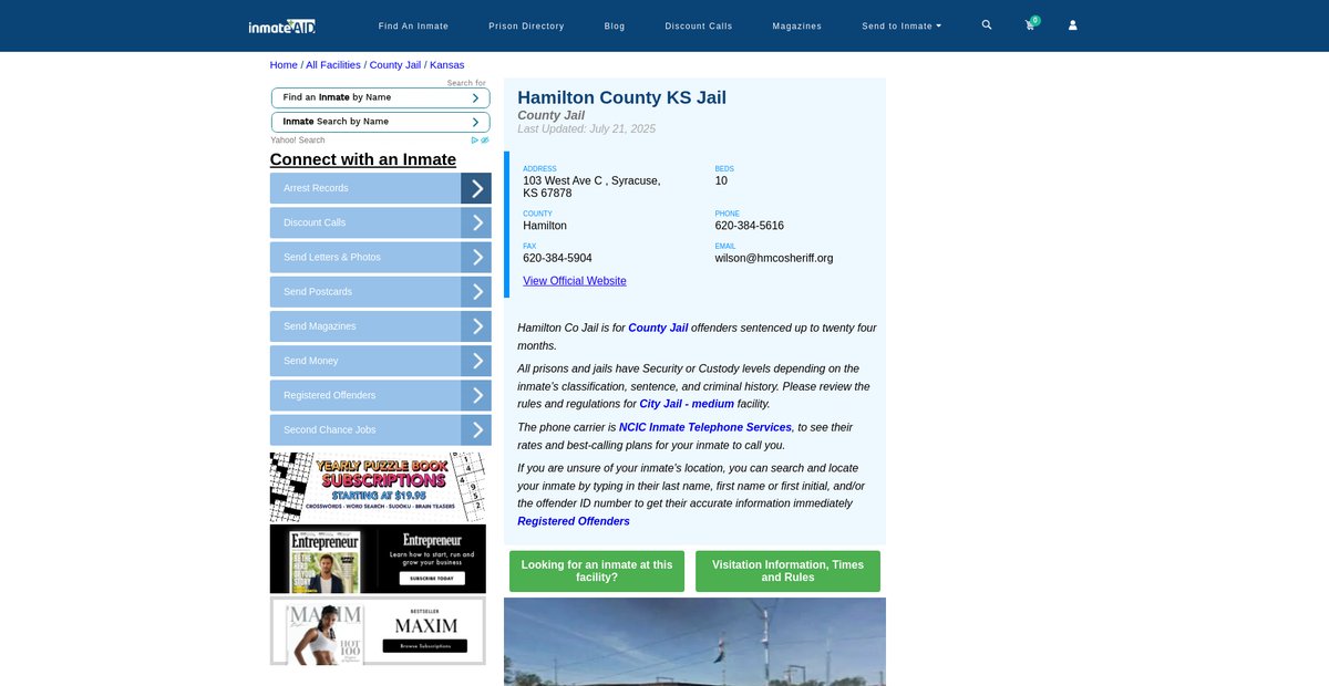Preview of inmateaid.com
