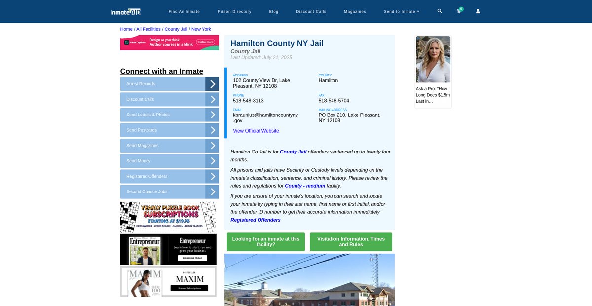 Preview of inmateaid.com