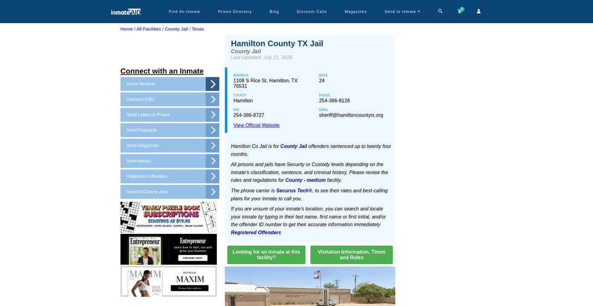 Preview of inmateaid.com