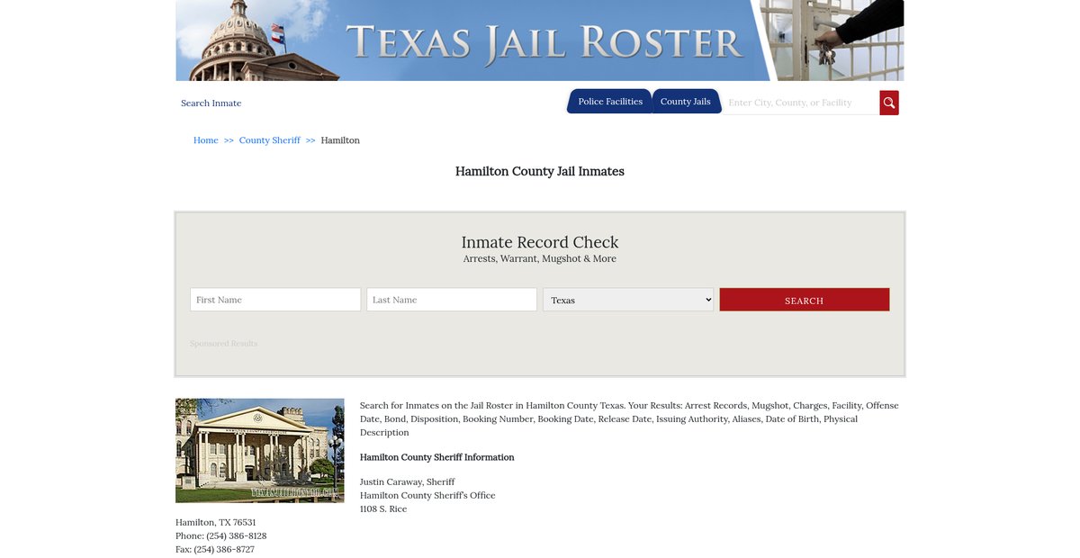 Preview of texasjailroster.com
