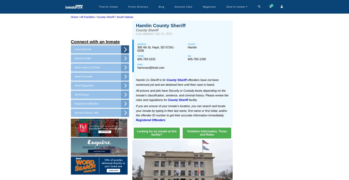 Preview of inmateaid.com
