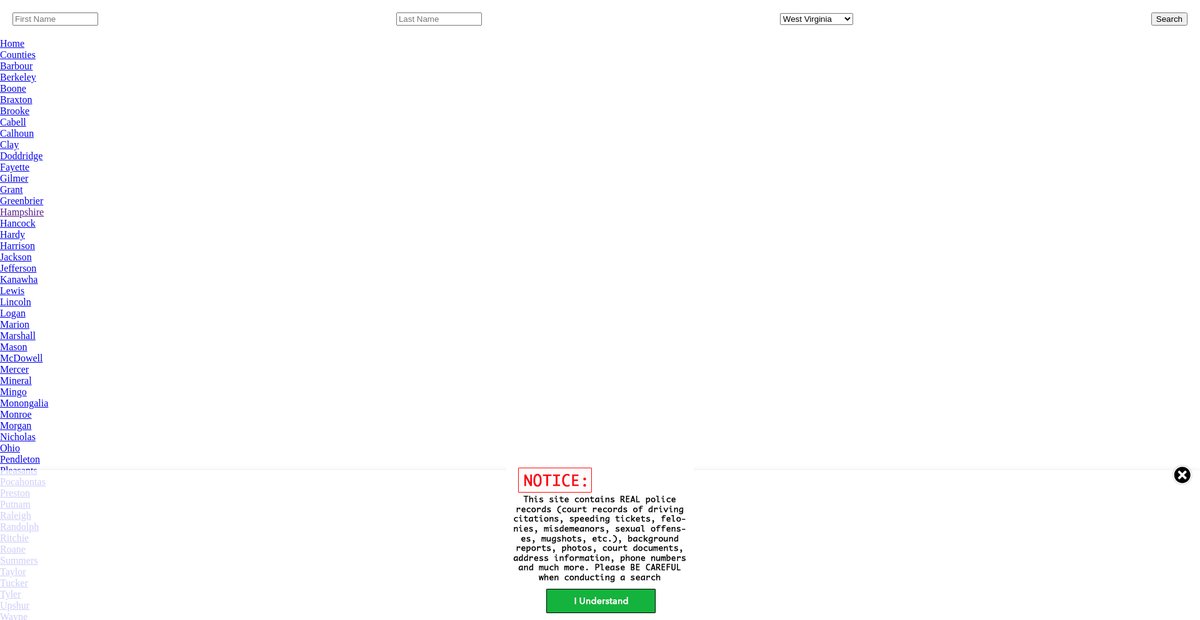 Preview of westvirginia.arrests.org
