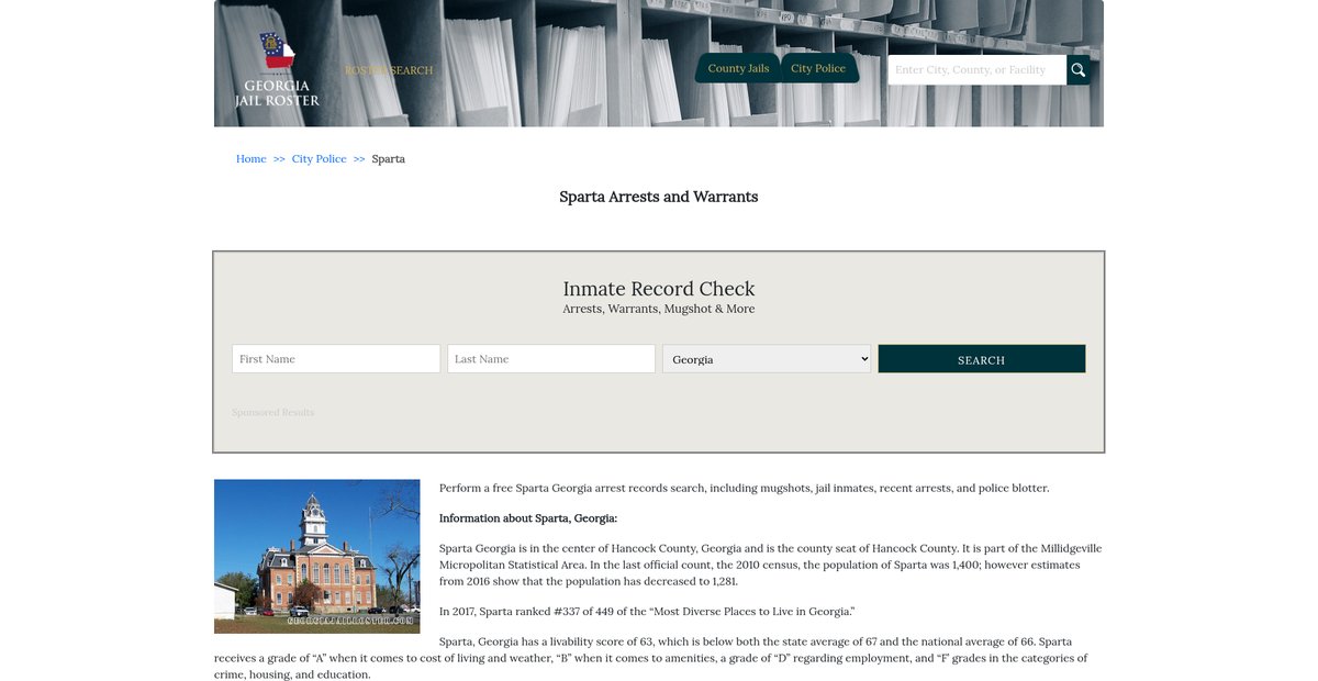 Preview of georgiajailroster.com