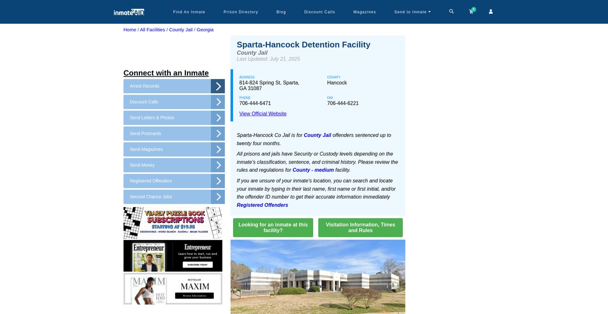 Preview of inmateaid.com