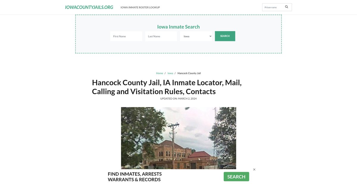 Preview of iowacountyjails.org