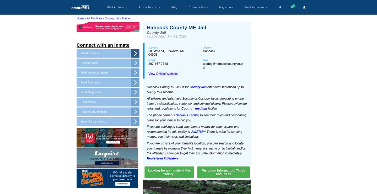 Preview of inmateaid.com