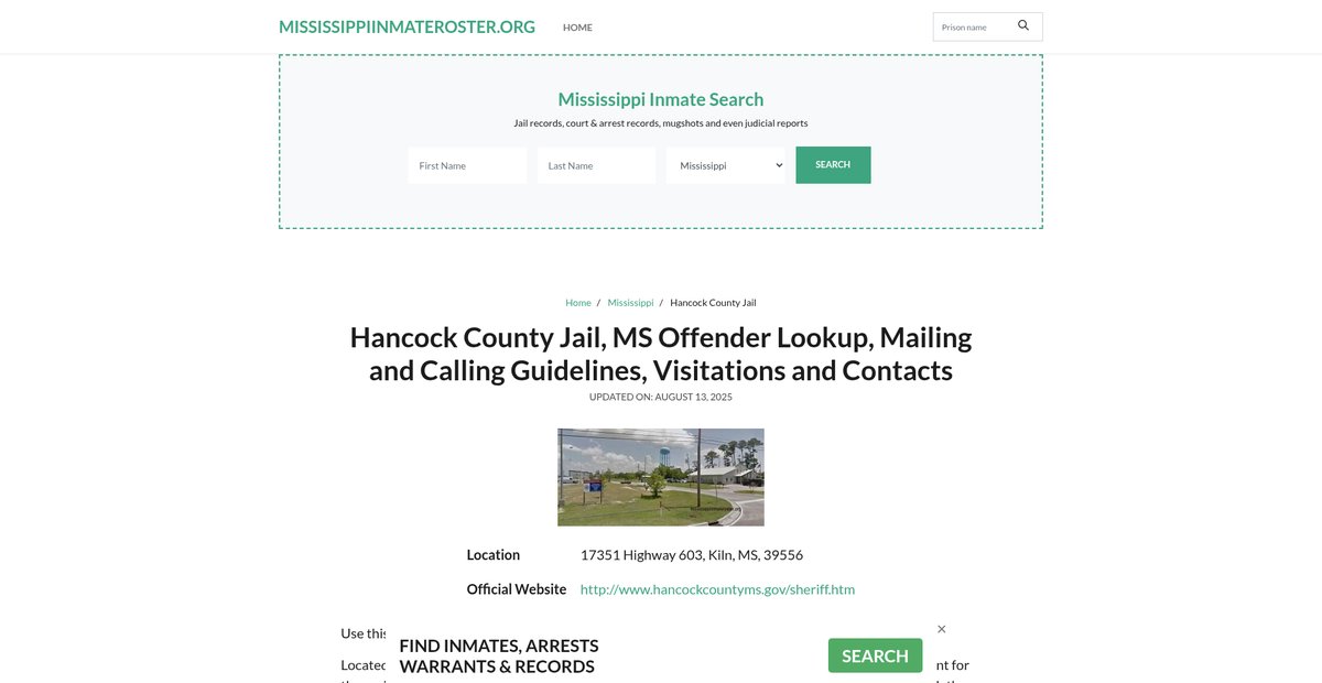 Preview of mississippiinmateroster.org