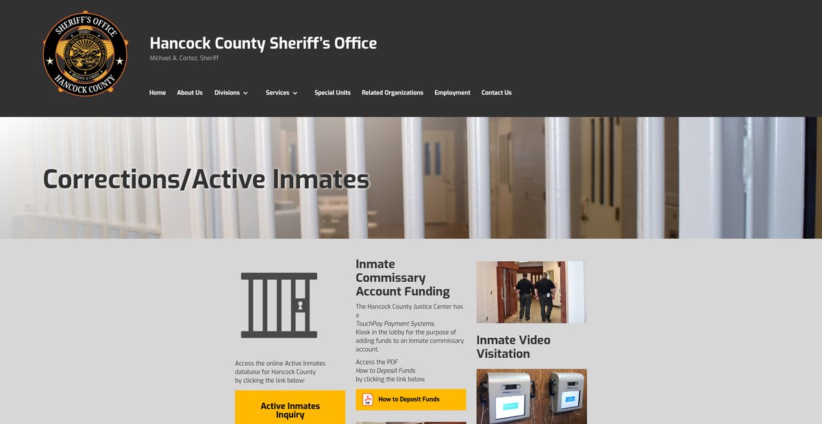 Preview of hancocksheriff.org