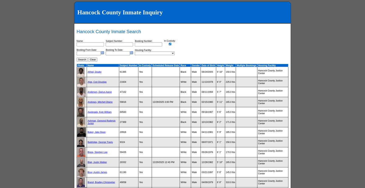 Preview of inmates.findlayohio.gov