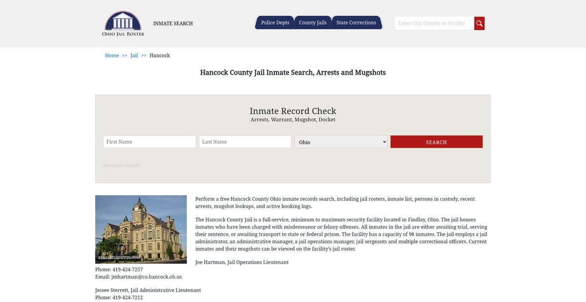 Preview of ohiojailroster.com