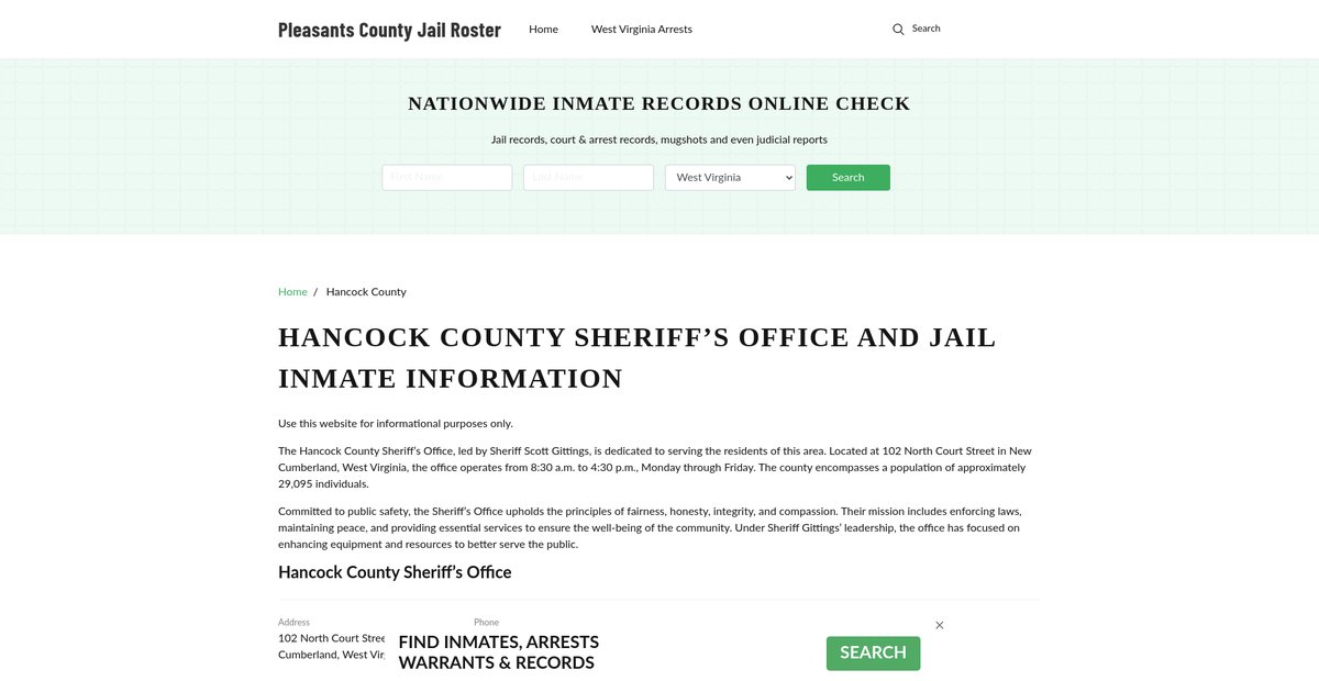 Preview of pleasantscountywv.org