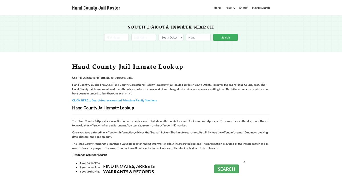 Preview of handcountyjail.org