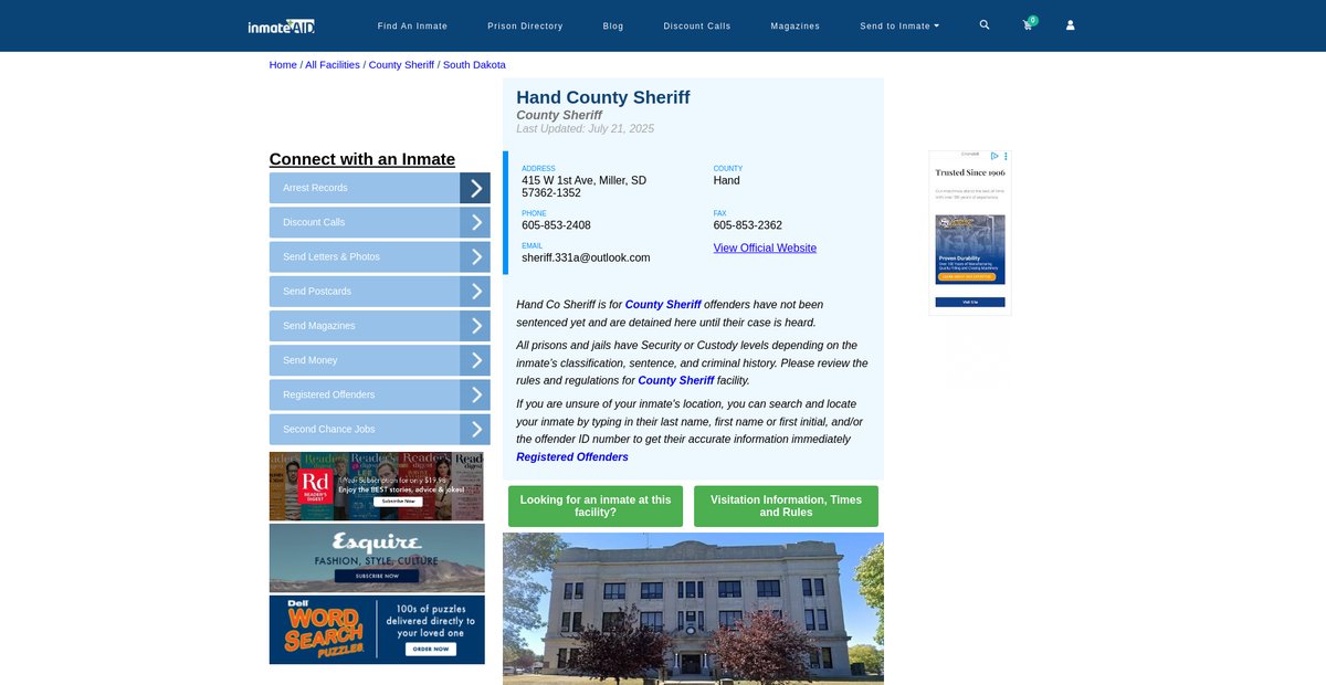 Preview of inmateaid.com