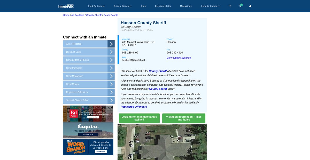 Preview of inmateaid.com