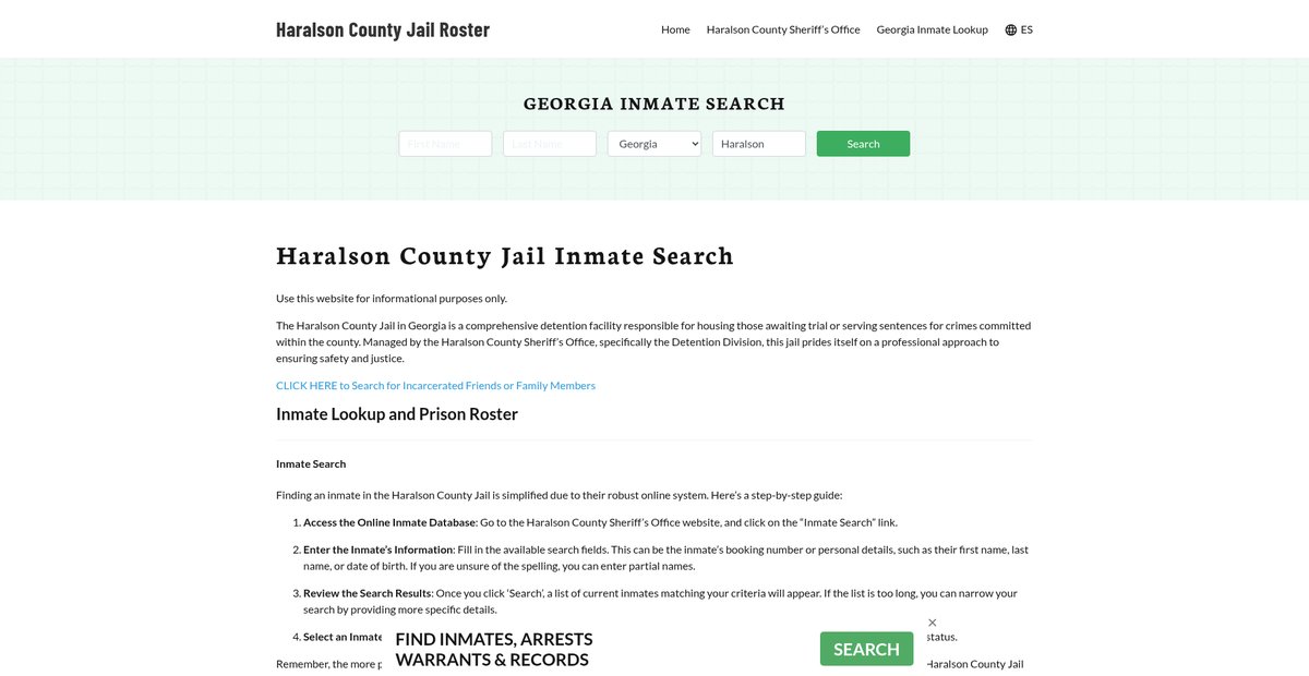 Preview of haralsoncountyjail.org