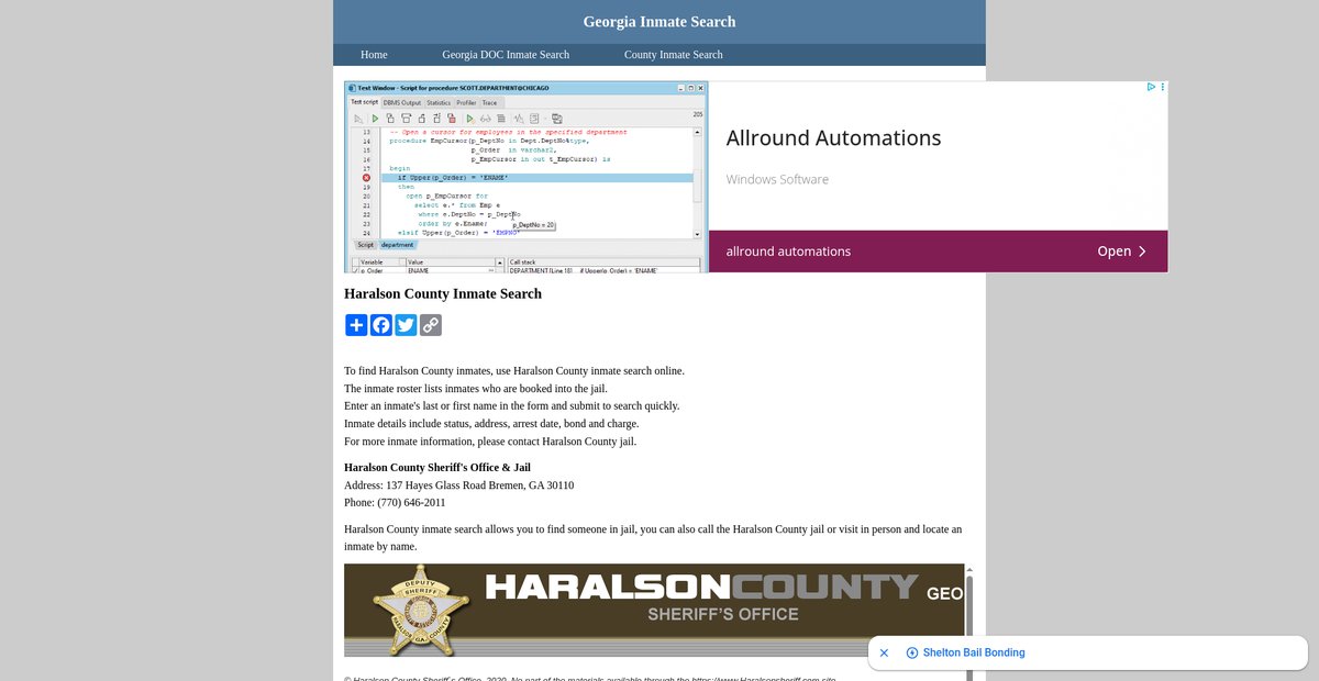 Preview of inmatesearchgeorgia.org