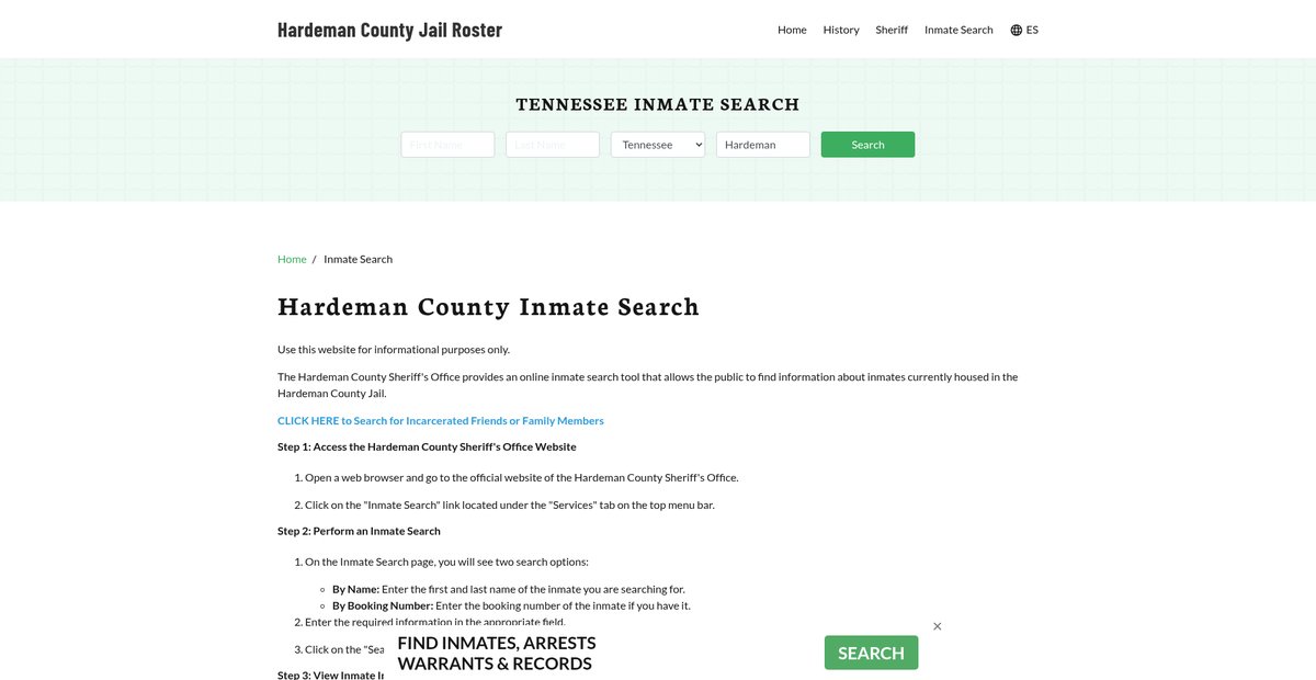 Preview of hardemancountyjail.org