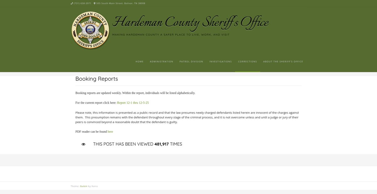 Preview of hardemancountysheriff.org